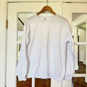 "MRS" Sweatshirt, White, Size Small